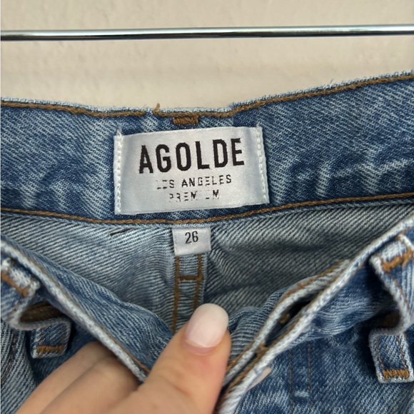 Agolde Riley High Rise Straight Jeans 26 - Picture 6 of 9